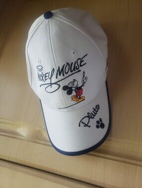 Mickey Mouse White Kids Baseball Cap with Navy Trim